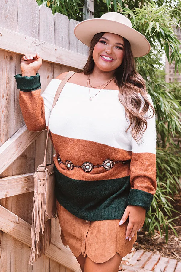 Mountain Top Resort Shift Sweater    Curves