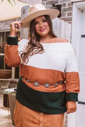 Mountain Top Resort Shift Sweater    Curves