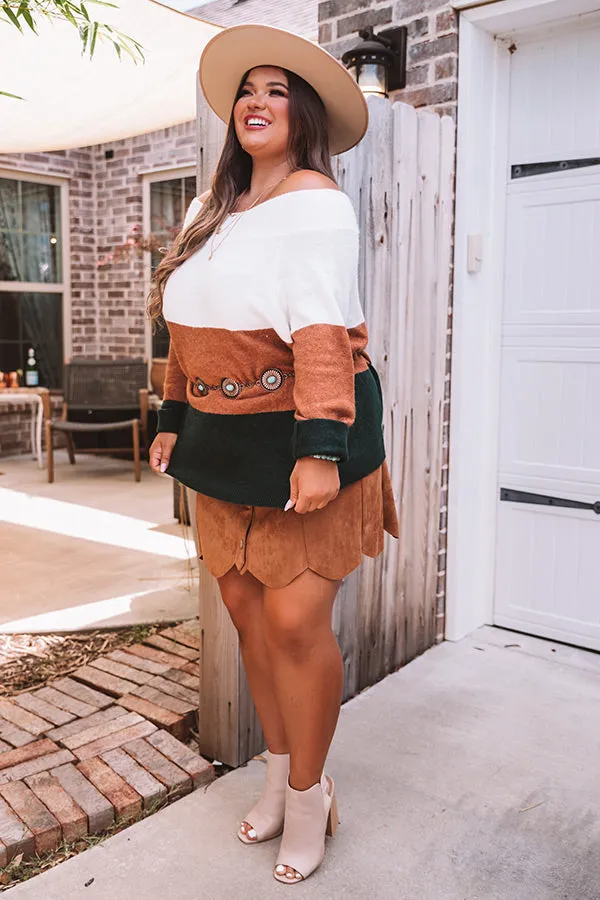 Mountain Top Resort Shift Sweater    Curves
