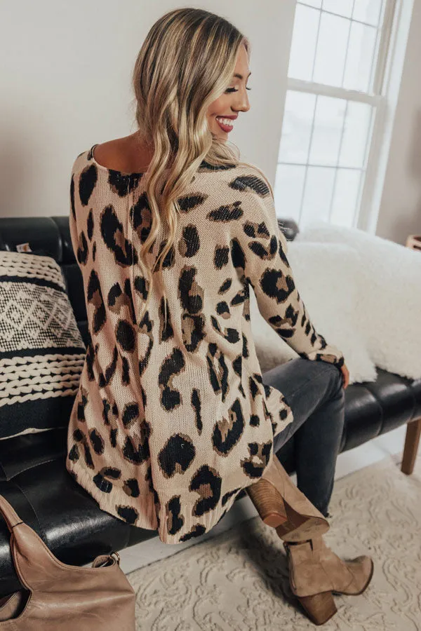 Running Wild Knit Leopard Sweater