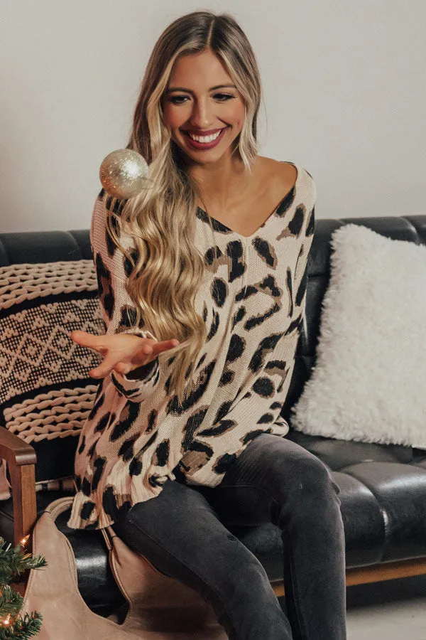 Running Wild Knit Leopard Sweater
