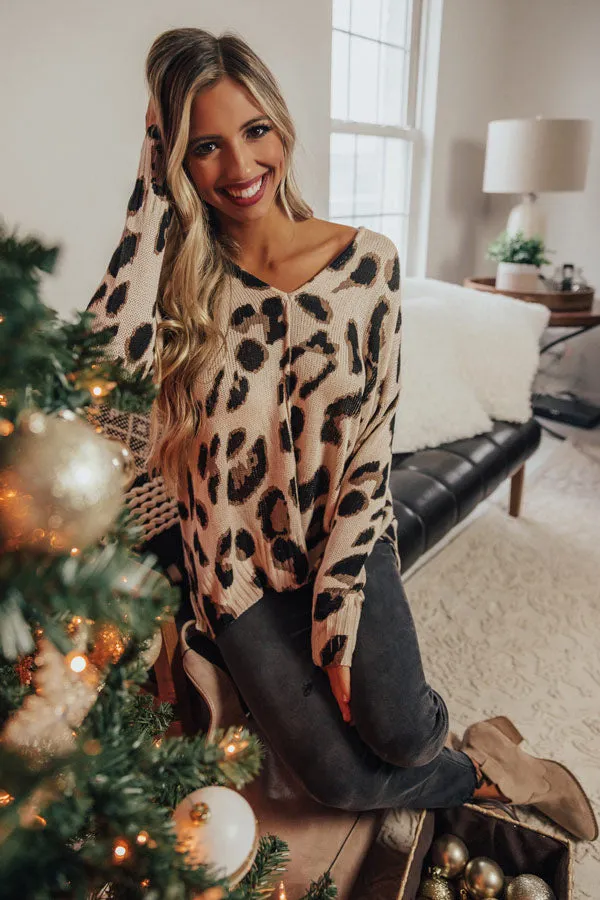 Running Wild Knit Leopard Sweater