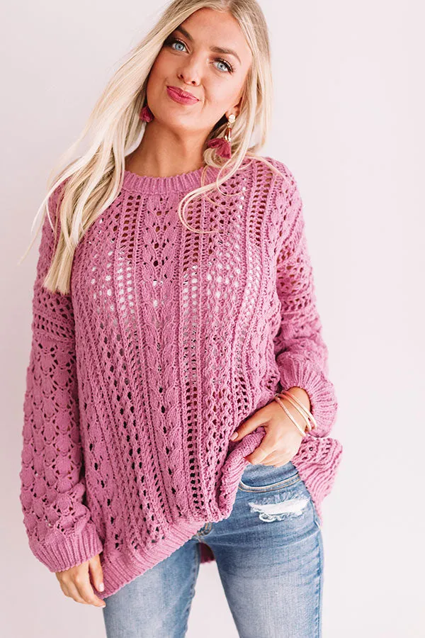 Season Of Snuggles Tunic Sweater in Pink