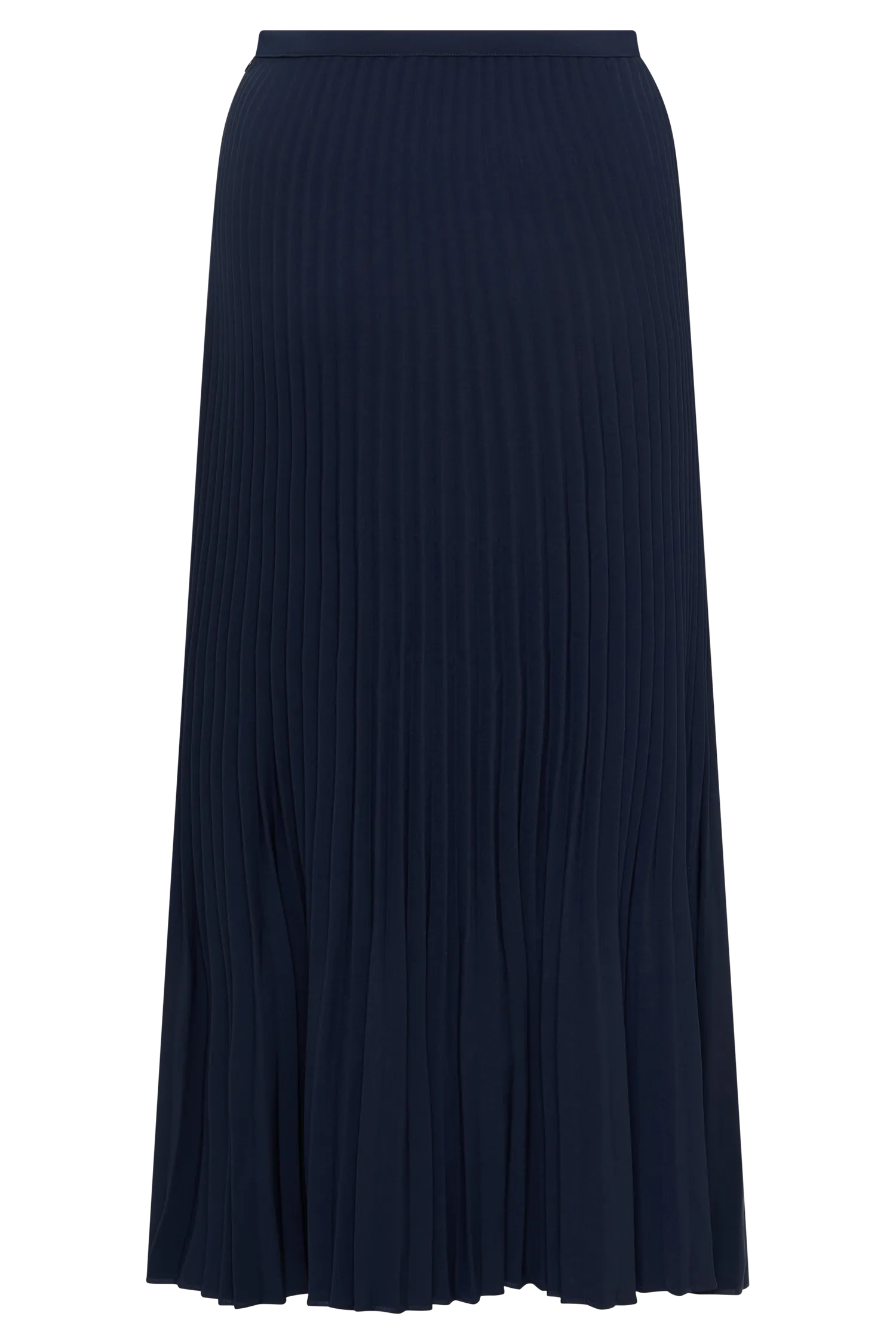 Twyla Pleated Suiting Maxi Skirt - Navy