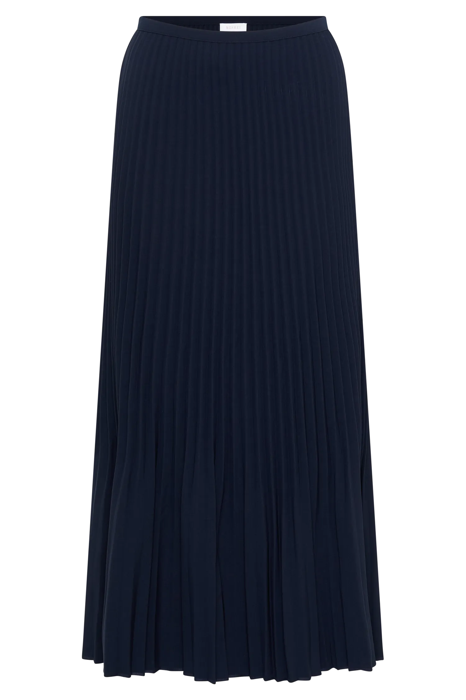 Twyla Pleated Suiting Maxi Skirt - Navy