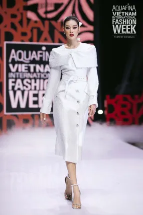 Walker Cape Shoulder Dress