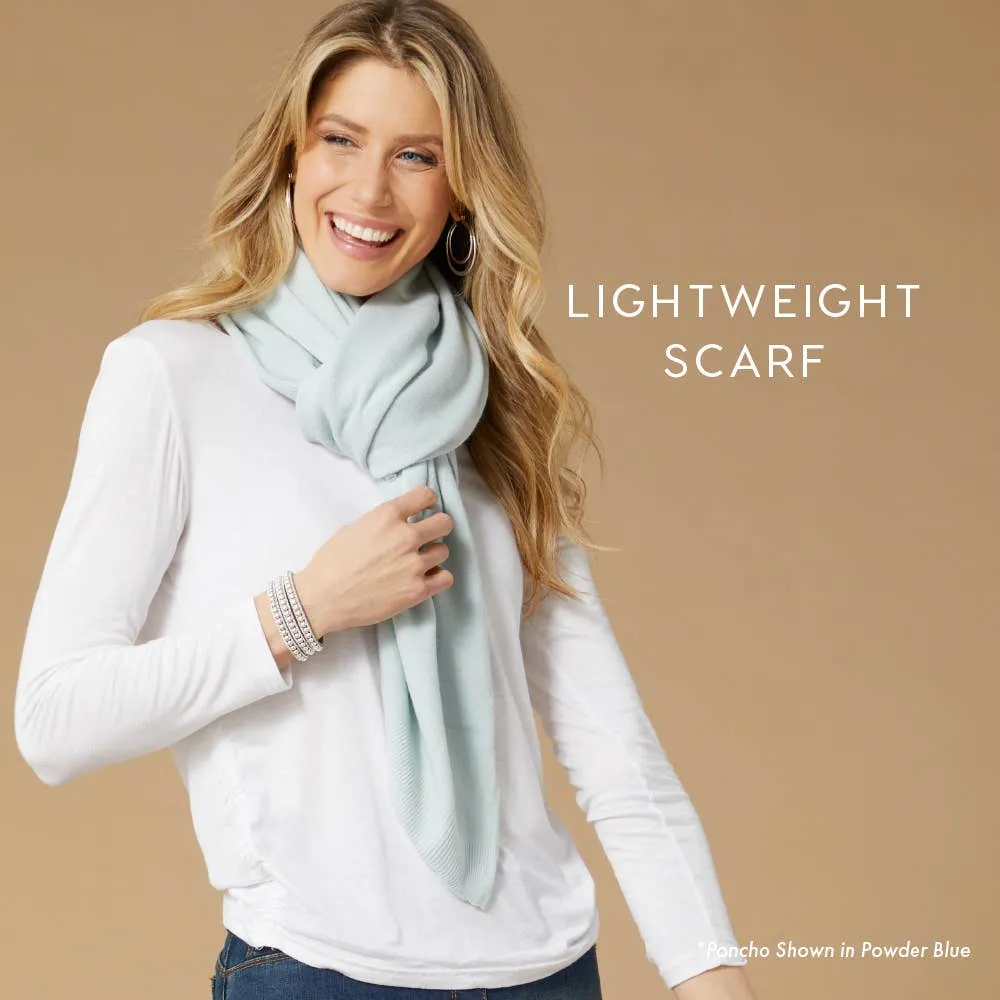 White Lightweight Poncho One Size