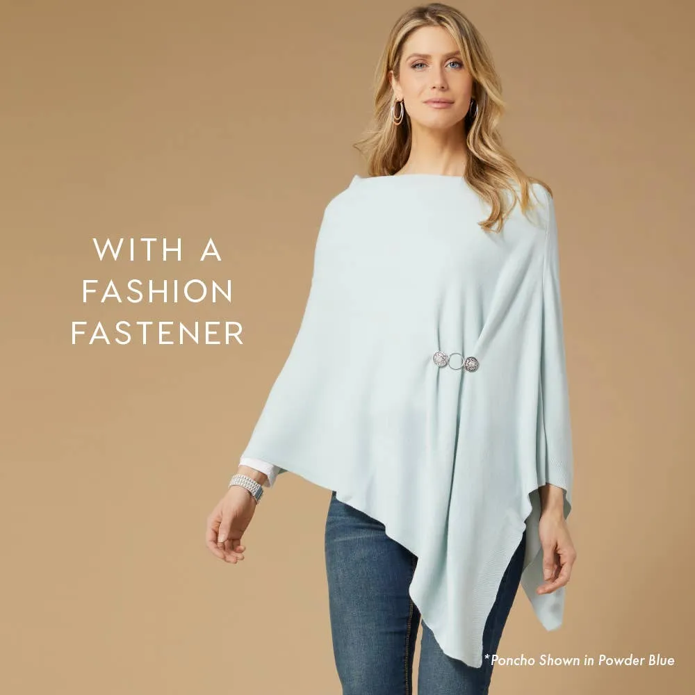 White Lightweight Poncho One Size