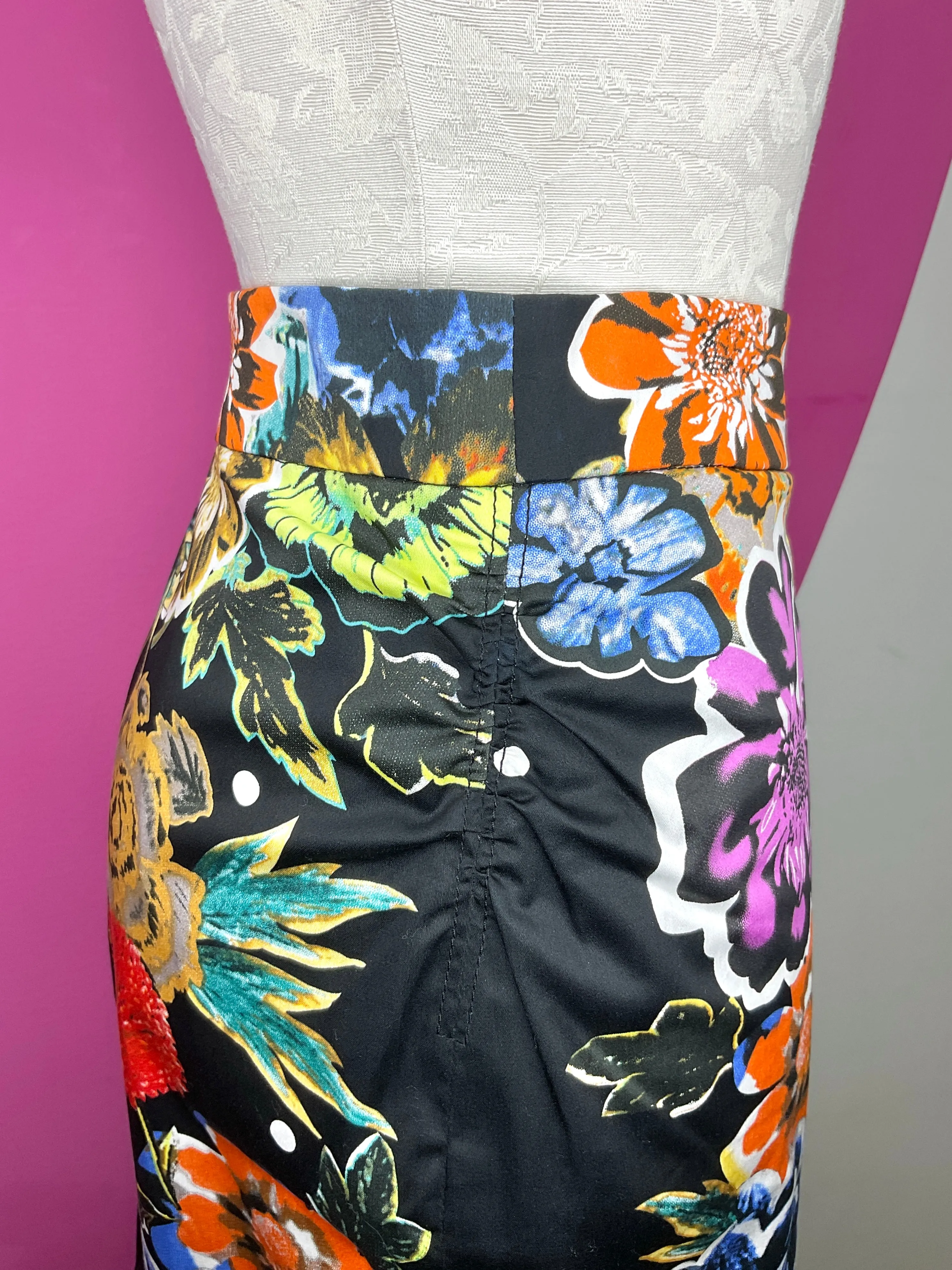 YOANA BARASCHI FLORAL PENCIL SKIRT - 8
