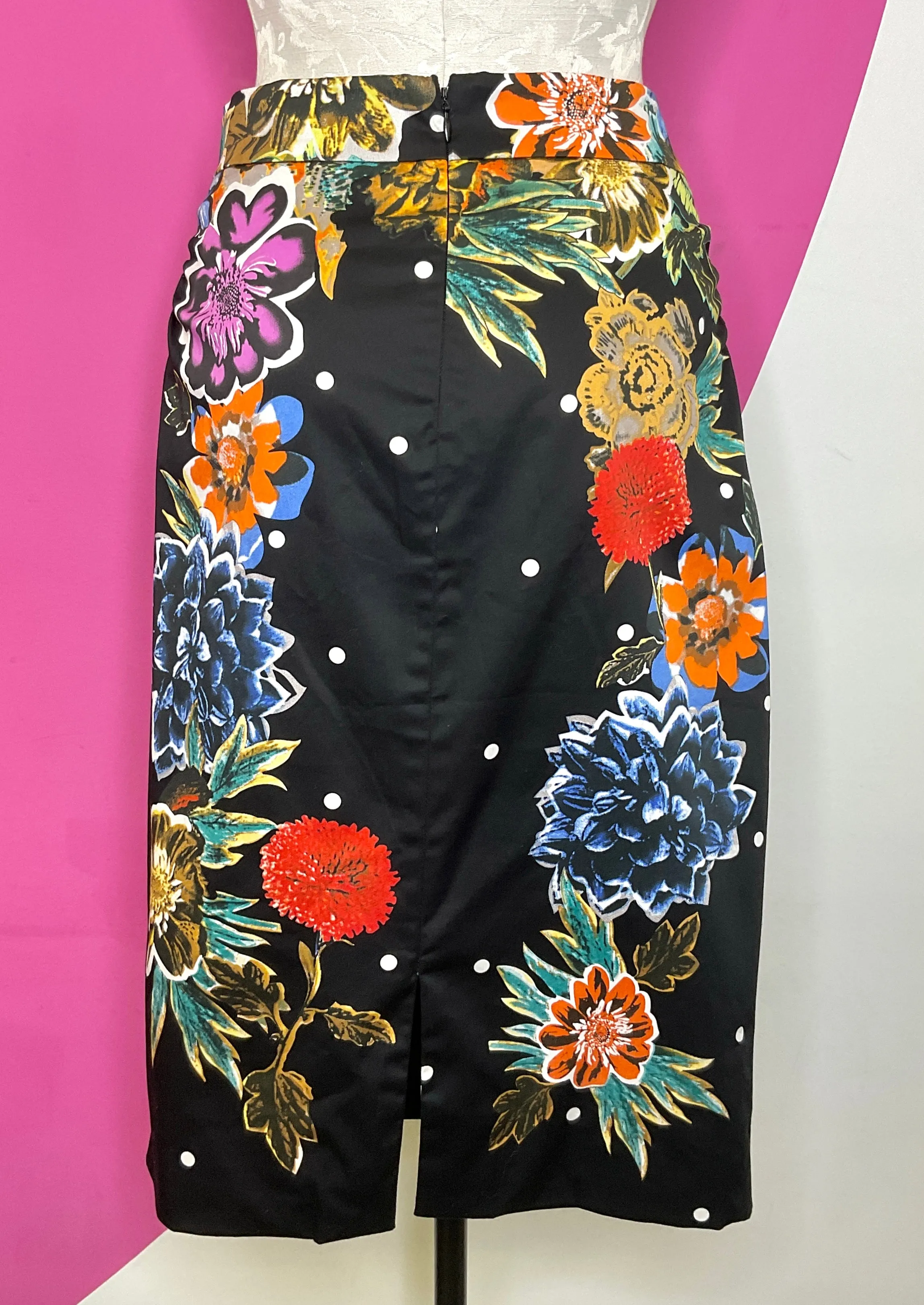 YOANA BARASCHI FLORAL PENCIL SKIRT - 8